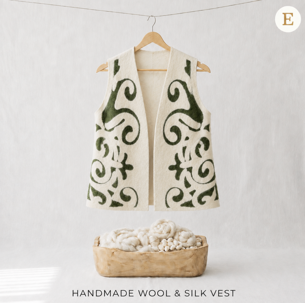 Short Vest Silk / Wool