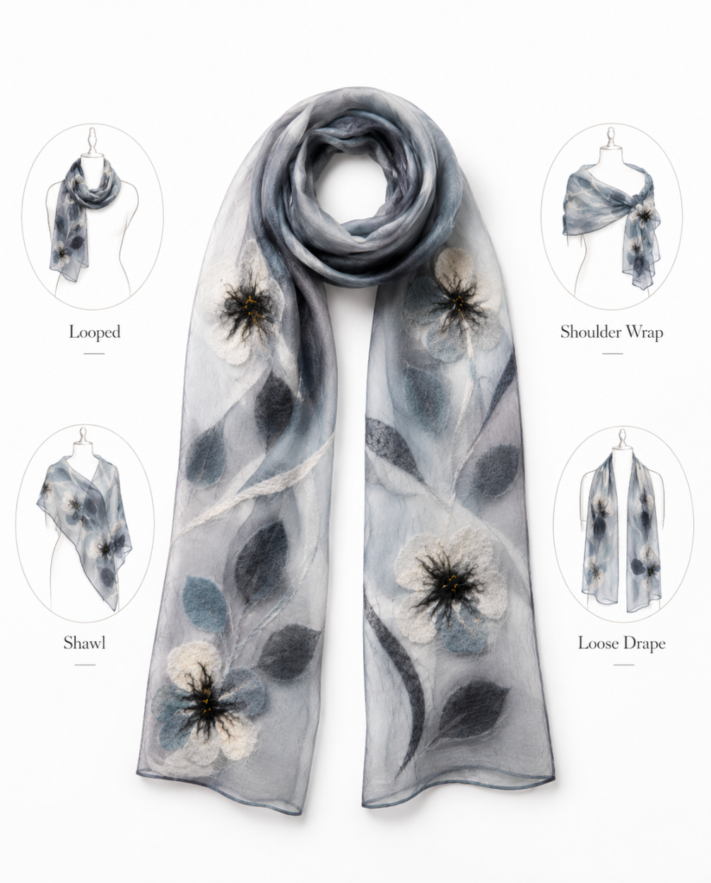 Scarves Silk / Wool