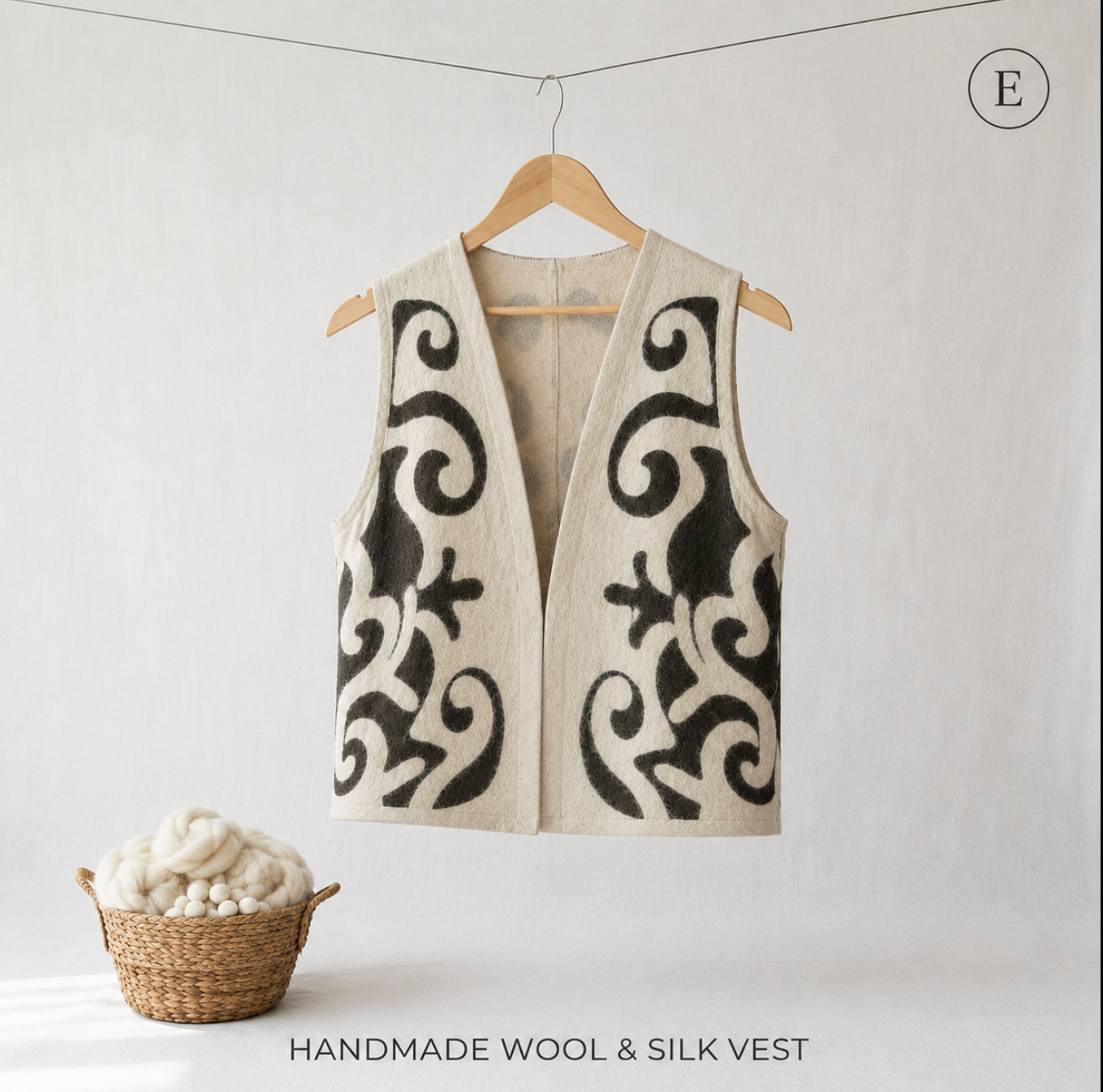 Short Vest Silk / Wool