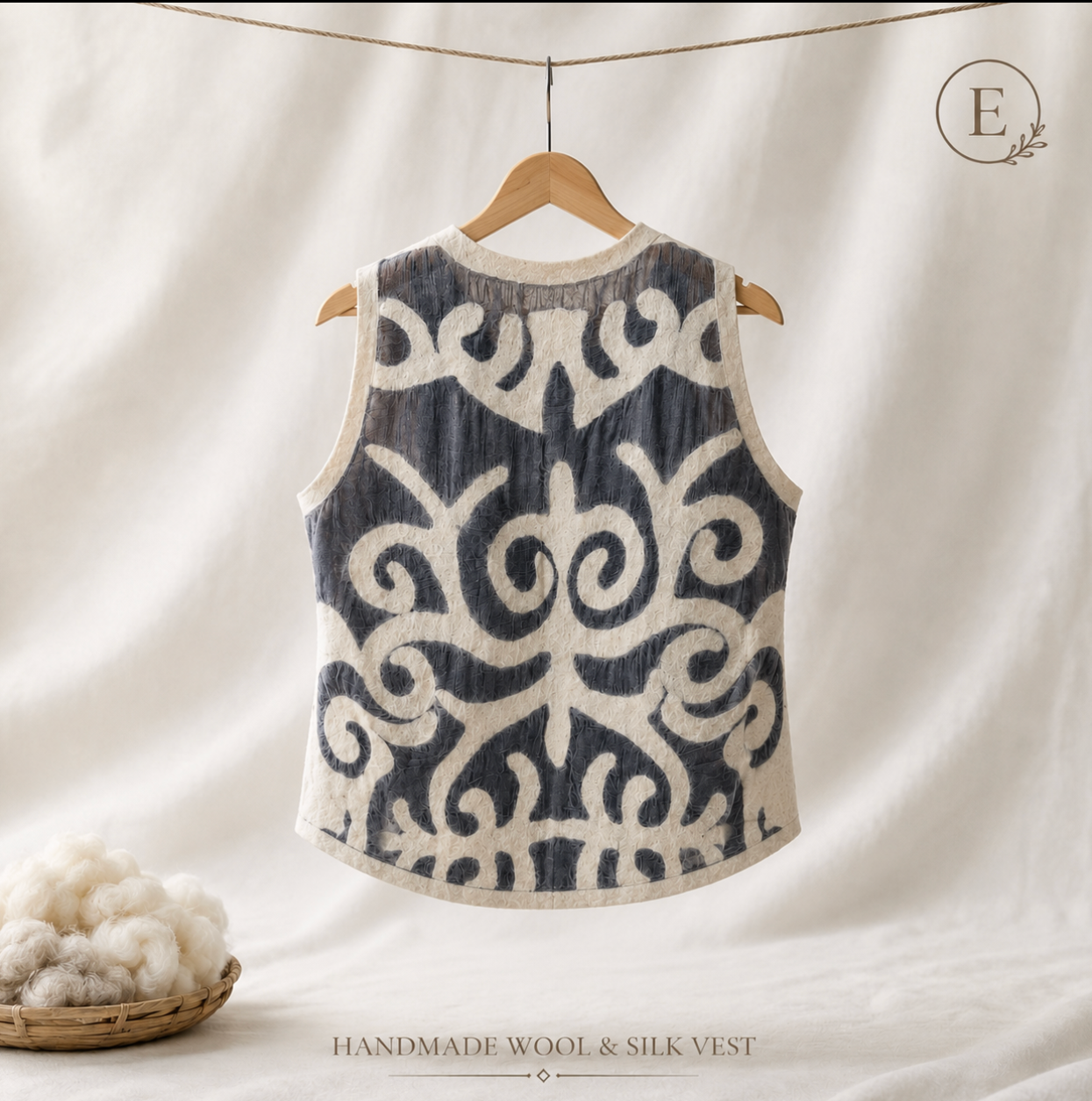 Short Vest Silk / Wool