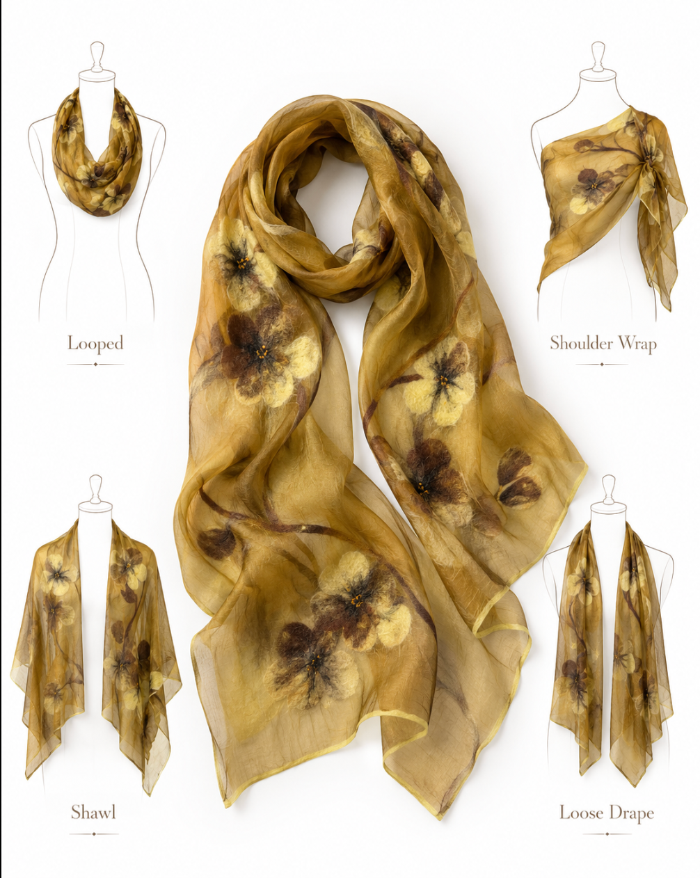 Scarves Silk / Wool