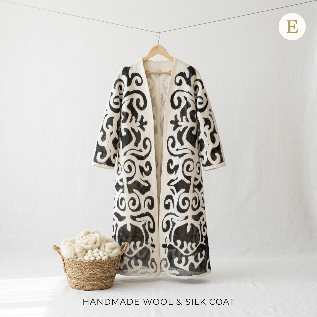 Silk / Wool Long Coat