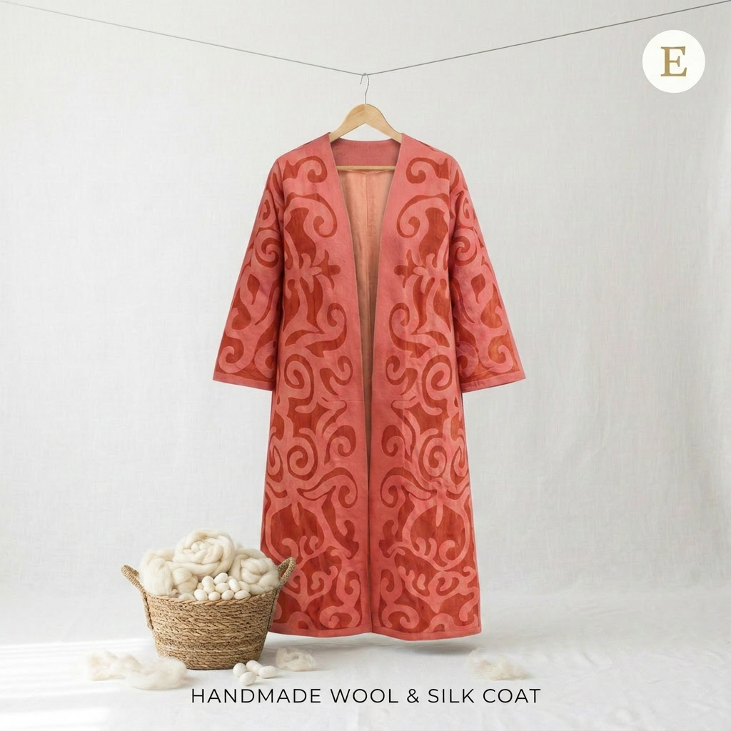Silk / Wool Long Coat